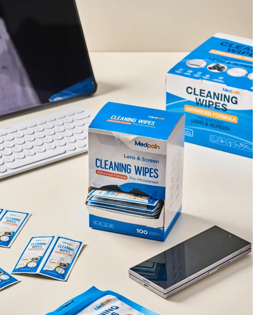 Medpoin - Lens & Screen Cleaning Wipes (1 Large Box)